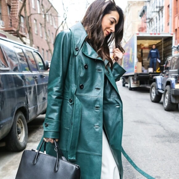 Amal Clooney se rend à l'université Columbia à New York, où elle donne des cours. Le 3 avril 2018 New York