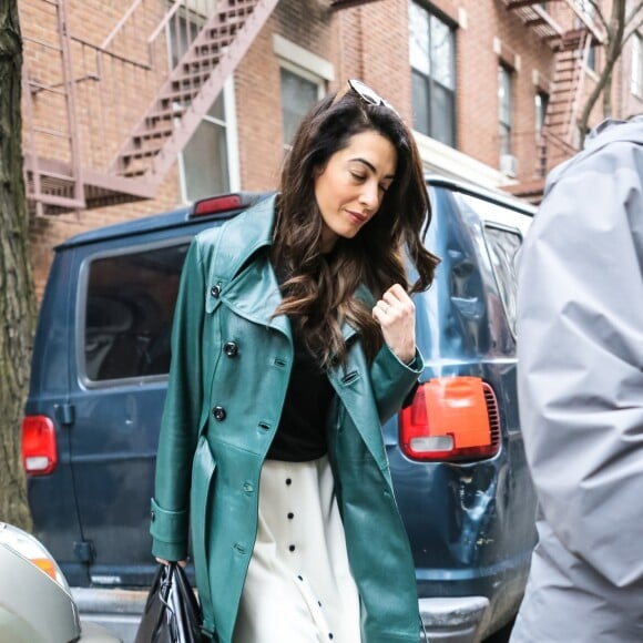 Amal Clooney se rend à l'université Columbia à New York, où elle donne des cours. Le 3 avril 2018 New York