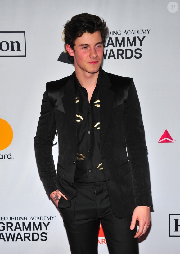 Shawn Mendes au gala "Clive Davis and Recording Academy Pre-Grammy and Salute to Industry Icons Honoring Jay-Z" à New York, le 27 janvier 2018.