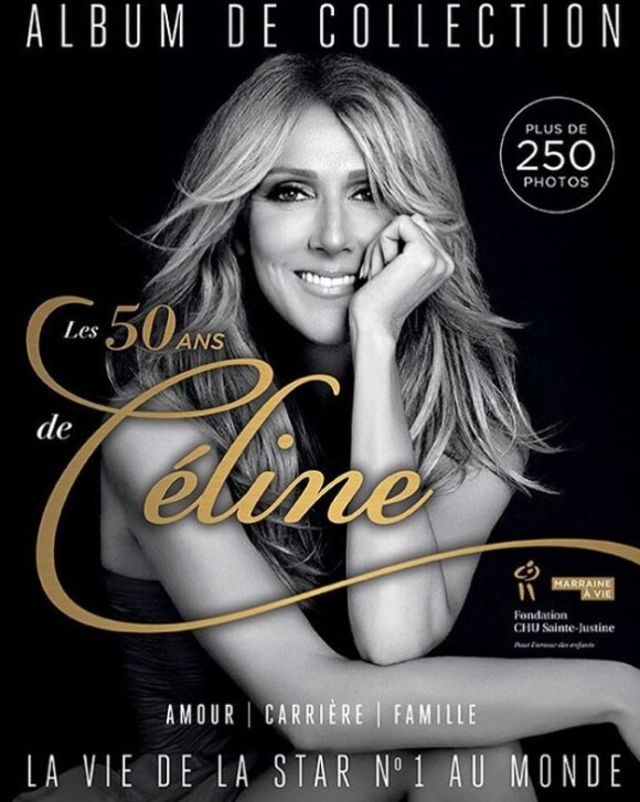 Couverture du hors-série du magazine "Sept jours" à l'occasion du 50e anniversaire de Céline Dion.
