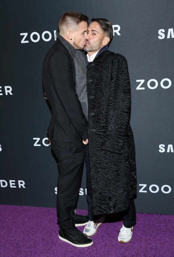 Marc Jacobs et Charly DeFrancesco à New York le 9 février 2016.