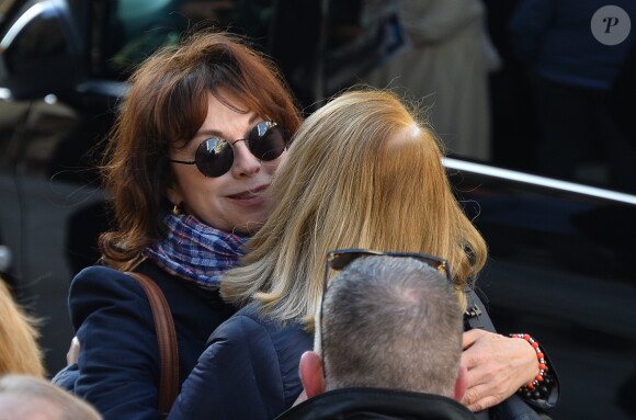 Exclusif - Julie Arnold - Obsèques de Marcel Philippot en l'église Saint-Roch de Paris, France, le 6 avril 2018. © Veeren/Bestimage