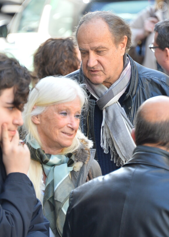 Exclusif - Obsèques de Marcel Philippot en l'église Saint-Roch de Paris, France, le 6 avril 2018. © Veeren/Bestimage