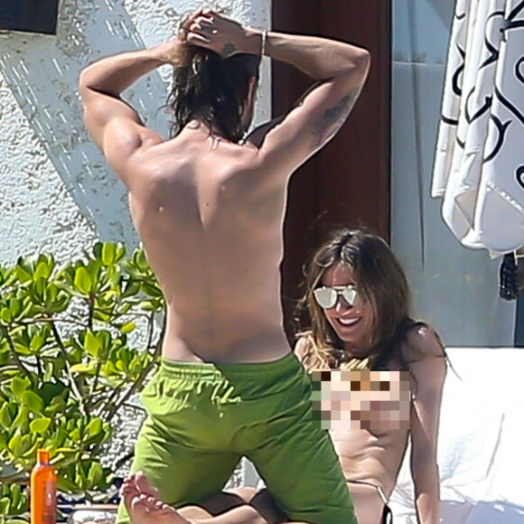 Heidi Klum et son nouveau compagnon Tom Kaulitz (Tokyo Hotel) roucoulent sous le soleil de Cabo San Lucas au Mexique le 8 avril 2018