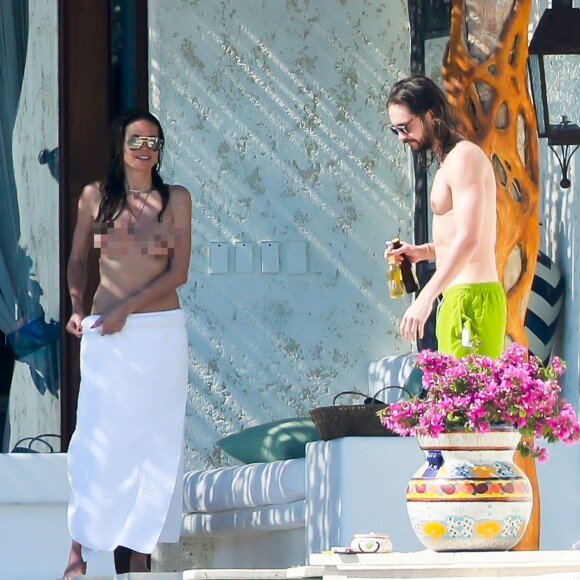 Heidi Klum et son nouveau compagnon Tom Kaulitz (Tokyo Hotel) roucoulent sous le soleil de Cabo San Lucas au Mexique le 8 avril 2018