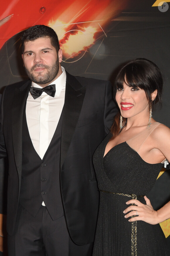 Salvatore Esposito et sa femme Paola Rossi - Avant-première du film "Taxi 5" au cinéma le Grand Rex à Paris, France, le 8 avril 2018. © Coadic Guirec/Bestimage