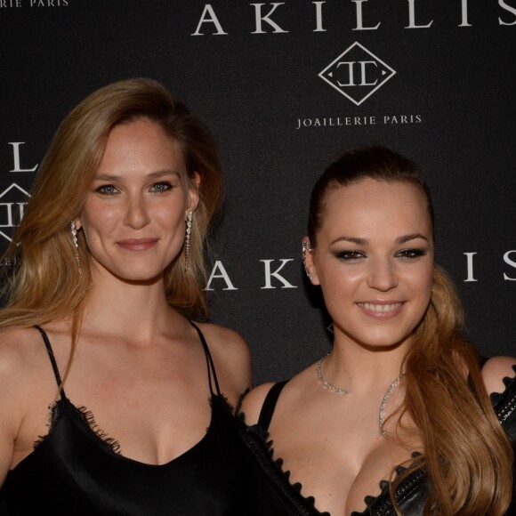 Bar Refaeli, Caroline Gaspard (créatrice de la Maison Akillis) - Soirée du 10ème anniversaire du joaillier Akillis au Palais de Chaillot à Paris le 10 avril 2018. Le dîner a été orchestré par le chef étoilé C. Lignac. Akillis s'est rapproché du designer le plus Rock du 21ème siècle, J. C. Jitrois pour réaliser un défilé sur-mesure, des tenues plus rock les unes des autres qui laissent subtilement place à la joaillerie pour une mise en valeur hors du commun. © Rachid Bellak / Bestimage