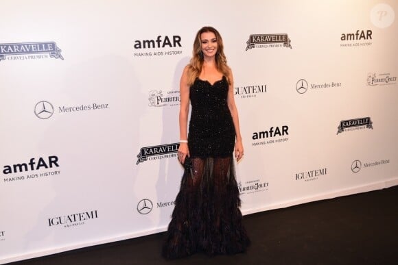 Mônica Martelli lors du gala de l'amfAR à São Pulo au Brésil le 13 avril 2018.