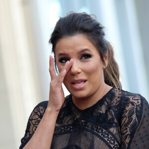 Eva Longoria, enceinte, reçoit son étoile sur le Walk Of Fame à Hollywood, le 16 avril 2018