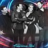 Ryan Seacrest, Lionel Richie, Katy Perry et Luke Bryan dans American Idol. Février 2018.