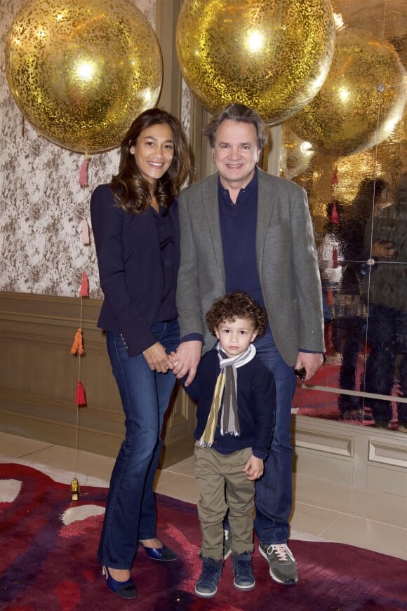 Exclusif - Jean-Claude Biguine avec sa femme et leur fils Adrien
