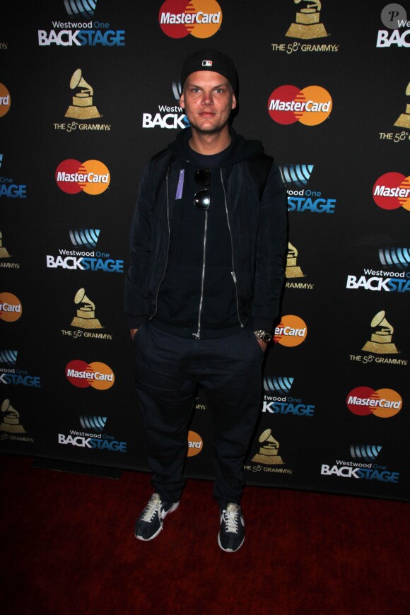Avicii lors des Grammys Radio Row Day 2 au Staples Center de Los Angeles.
