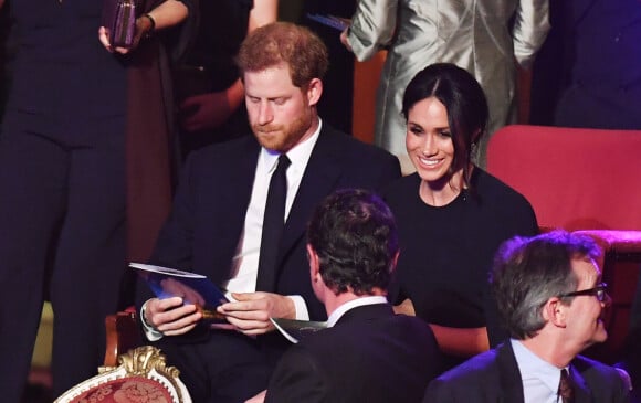 Prince Harry et Meghan Markle - Concert au théâtre Royal Albert Hall à l'occasion du 92e anniversaire de la reine Elizabeth II d'Angleterre à Londres le 21 avril 2018.