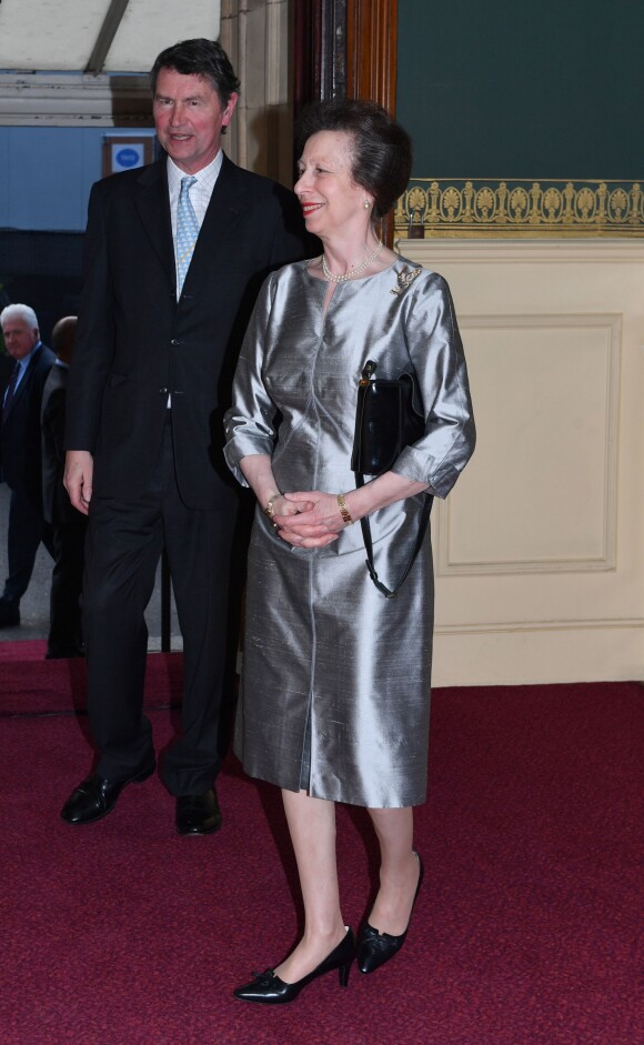 La princesse Anne et Timothy Laurence - Concert au théâtre Royal Albert Hall à l'occasion du 92e anniversaire de la reine Elizabeth II d'Angleterre à Londres le 21 avril 2018.