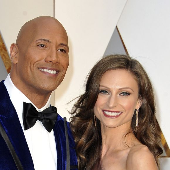 Dwayne Johnson et sa compagne Lauren Hashian lors de la 89e cérémonie des Oscars au Hollywood & Highland Center à Hollywood, le 26 février 2017. © Future-Image via ZUMA Press/Bestimage