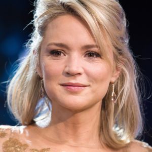 Virginie Efira - 7e Cérémonie des Magritte du Cinéma, qui récompense le septième art belge, au Square, à Bruxelles. Photocall. A Bruxelles le 4 Février 2017