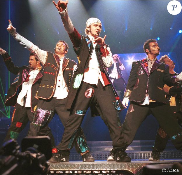 Le groupe N'Sync en concert à New York. Juillet 2000. © Kevin Mazur/LFI/ABACA