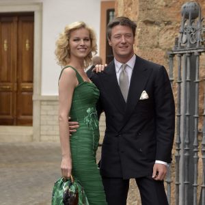 Eva Herzigova et son compagnon Gregorio Marsiaj à Grenade, le 28 mai 2016.
