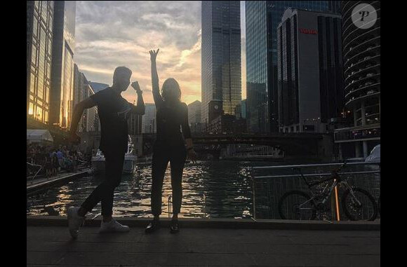 Dounias Coesens et Marwann Berreni de "Plus belle la vie" à Chicago, Instagram, mai 2018