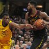Tristan Thompson lors du match Cleveland Cavaliers - Indiana Pacers. Cleveland, le 29 avril 2018.