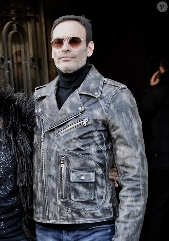 Anthony Delon - Sorties des people du défilé de mode prêt à porter Automne Hiver 2018/2019 "Elie Saab" à Paris le 3 mars 2018. © CVS-Veeren/Bestimage