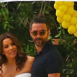 Eva Longoria et son mari José Baston - Baby shower de Eva Longoria à The Lombardi House à Los Angeles, le 5 mai 2018