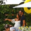 Eva Longoria et son mari José Baston - Baby shower de Eva Longoria à The Lombardi House à Los Angeles, le 5 mai 2018