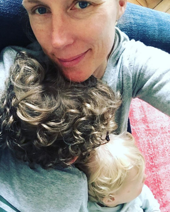 Agathe Lecaron et ses fils, Instagram, mai 2018.