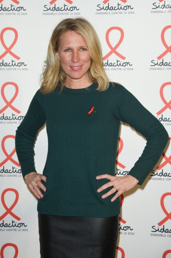 Agathe Lecaron - Soirée de présentation de la prochaine édition du Sidaction 2018 au musée du Quai Branly - Jacques Chirac à Paris, le 5 mars 2018. © Coadic Guirec/Bestimage