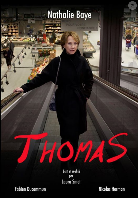 Laura Smet dévoile l'affiche de "Thomas", son premier court métrage, dont Nathalie Baye est l'héroïne, mai 2018.