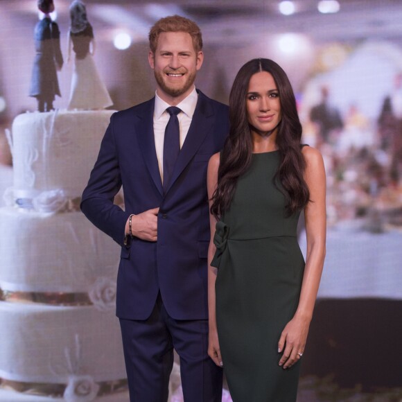 La statue de cire de Meghan Markle, révélée au musée Madame Tussauds de Londres, ce 9 mai 2018. 