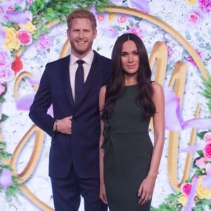 La statue de cire de Meghan Markle, révélée au musée Madame Tussauds de Londres, ce 9 mai 2018. 