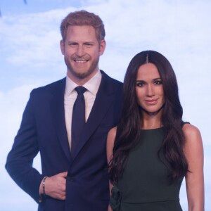 La statue de cire de Meghan Markle, révélée au musée Madame Tussauds de Londres, ce 9 mai 2018. 