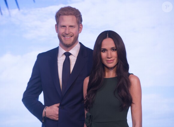 La statue de cire de Meghan Markle, révélée au musée Madame Tussauds de Londres, ce 9 mai 2018. 