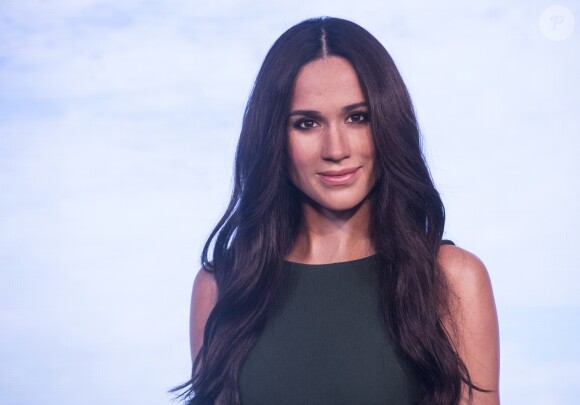 La statue de cire de Meghan Markle, révélée au musée Madame Tussauds de Londres, ce 9 mai 2018. 