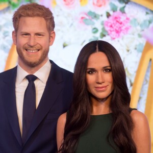 La statue de cire de Meghan Markle, révélée au musée Madame Tussauds de Londres, ce 9 mai 2018. 