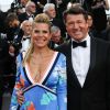 Laura Tenoudji et Christian Estrosi - Montée des marches du film "Everybody Knows" lors de la cérémonie d'ouverture du 71ème Festival International du Film de Cannes. Le 8 mai 2018