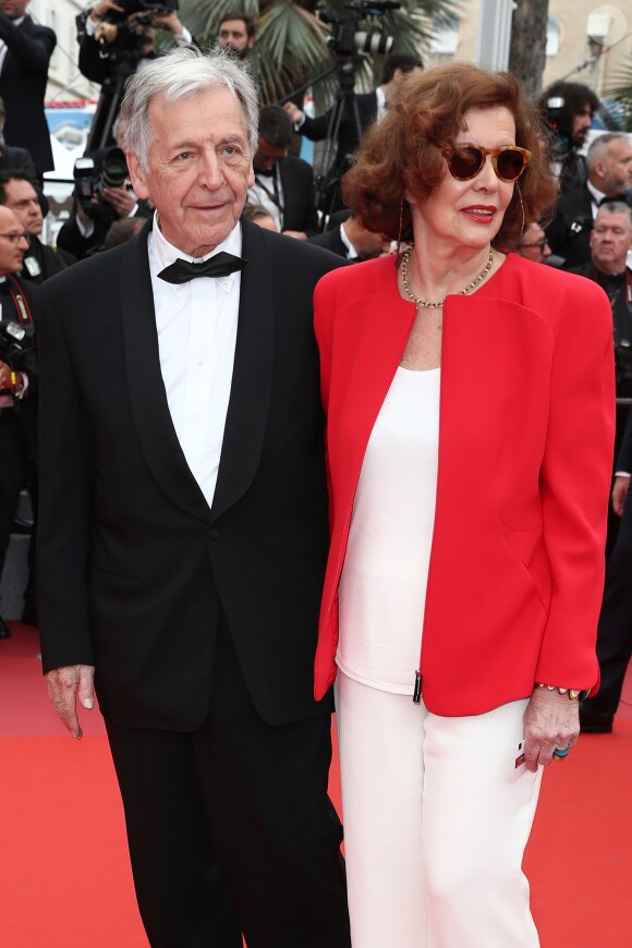 Constantin Costa Gavras et sa femme Michèle Ray-Gavras - Montée des marches du film « Yomeddine » lors du 71ème Festival International du Film de Cannes. Le 9 mai 2018 © Borde-Jacovides-Moreau/Bestimage