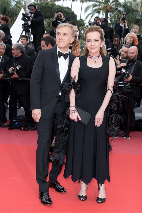 Christoph Waltz et Caroline Scheufele - Montée des marches du film « Yomeddine » lors du 71ème Festival International du Film de Cannes. Le 9 mai 2018 © Borde-Jacovides-Moreau/Bestimage