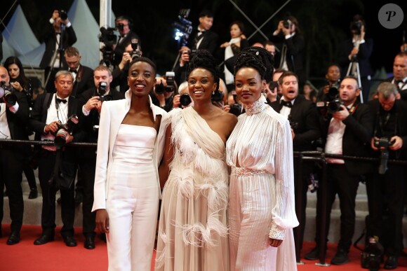 Sheila Munyiva, Wanuri Kahiu,Samantha Mugatsia - Montée des marches du film « Leto » lors du 71ème Festival International du Film de Cannes. Le 9 mai 2018 © Borde-Jacovides-Moreau/Bestimage