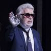 Karl Lagerfeld lors du défilé croisière Chanel au Grand Palais à Paris le 3 mai 2018. © Olivier Borde/Bestimage