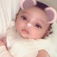 Kim Kardashian présente sa fille Chicago sur Instagram. Février 2018.