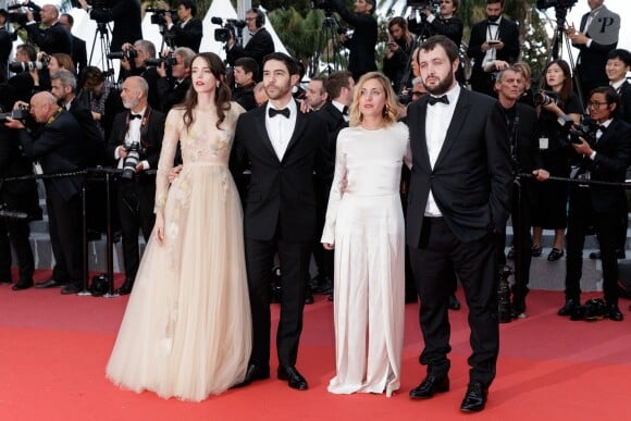 Stacy Martin (Robe Dior Haute-Couture), Tahar Rahim, Marie Monge et Karim Leklou - Montée des marches du film « Le Grand Bain » lors du 71ème Festival International du Film de Cannes. Le 13 mai 2018 © Borde-Jacovides-Moreau/Bestimage