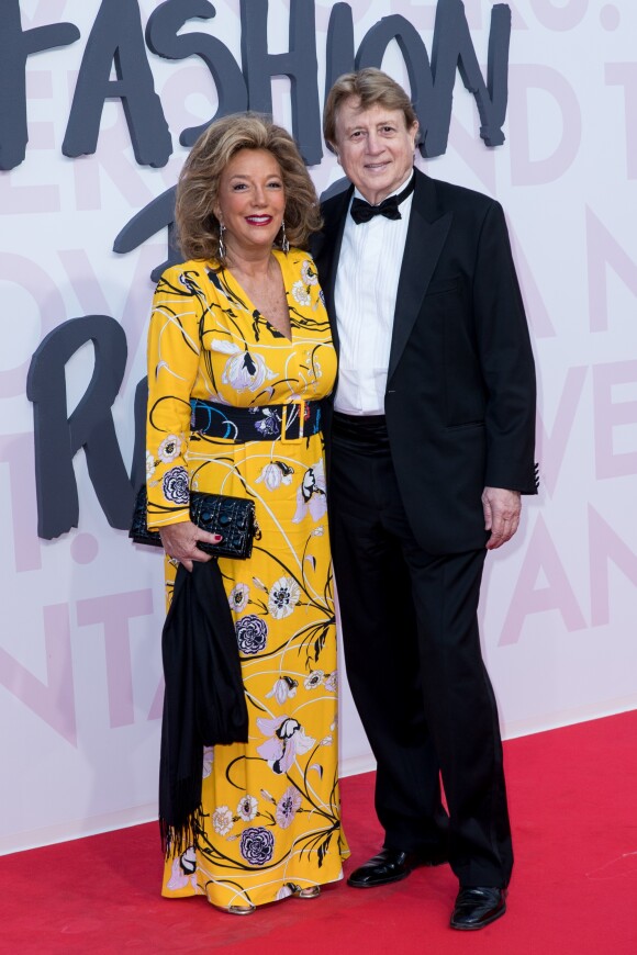 Denise Eisenberg Rich et son mari Peter Cervinka lors du photocall du défilé de mode "Fashion For Relief" lors du Festival International du Film de Cannes, France, le 13 mai 2018. © Cyril Moreau/Bestimage