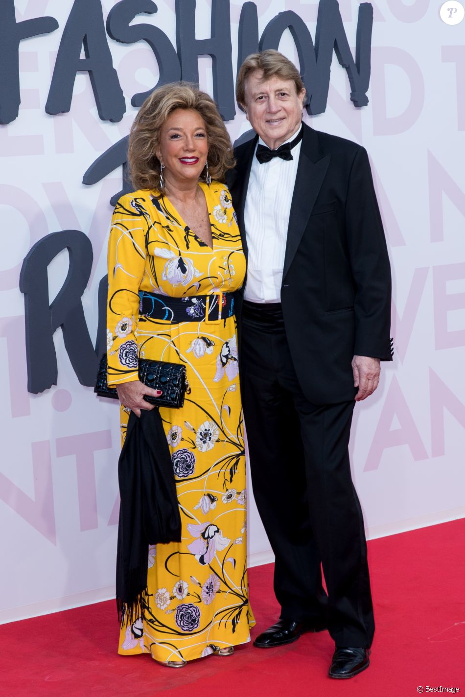 Denise Eisenberg Rich et son mari Peter Cervinka lors du photocall du