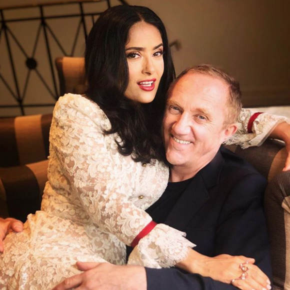 Salma Hayek et François-Henri Pinault. Avril 2018.