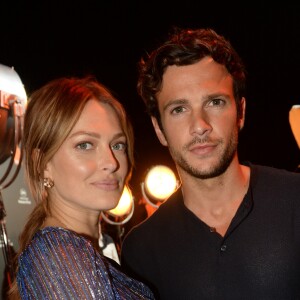 Exclusif - Caroline Receveur enceinte et son compagnon Hugo Philip - Soirée Orange sur la plage de l'hôtel Majestic lors du 71ème Festival International de Cannes le 12 mai 2018. © Rachid Bellak/Bestimage