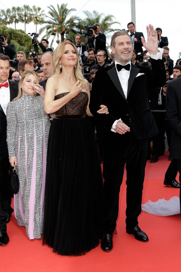 John Travolta et sa femme Kelly Preston - Montée des marches du film "'Solo: A Star Wars Story' " lors du 71ème Festival International du Film de Cannes le 15 mai 2018. © Jacovides/Borde/Moreau/Bestimage