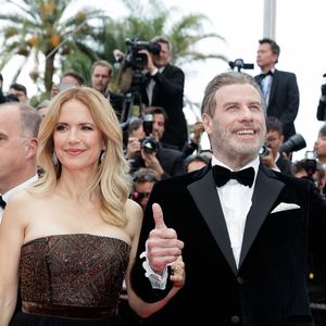 John Travolta et sa femme Kelly Preston, Kevin Connolly - Montée des marches du film "'Solo: A Star Wars Story' " lors du 71ème Festival International du Film de Cannes le 15 mai 2018. © Jacovides/Borde/Moreau/Bestimage