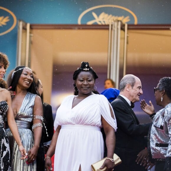 Le collectif des 16 actrices "Noire n'est pas mon métier" dont Nadege Beausson-Diagne, Sonia Rolland (Habillées en Balmain) - Montée des marches du film " Burning " lors du 71ème Festival International du Film de Cannes. Le 16 mai 2018 © Borde-Jacovides-Moreau/Bestimage